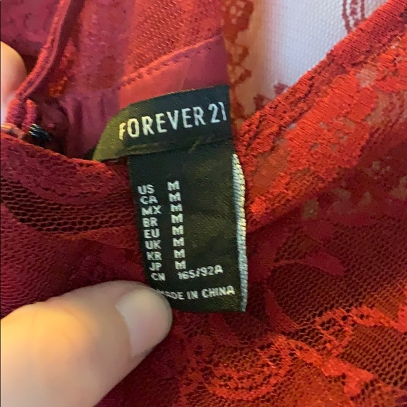 Forever 21 Mini-Dress with Lace - Picture 3 of 3